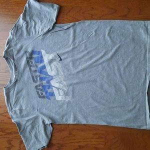 Nike Youth Fast Tee Shirt. Size XL. Gray and Blue.